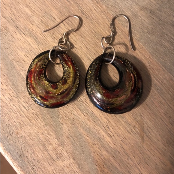 Jewelry - Beautiful shimmery earrings, worn once!